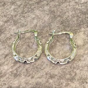 Elegant Silver Hoop Earrings
